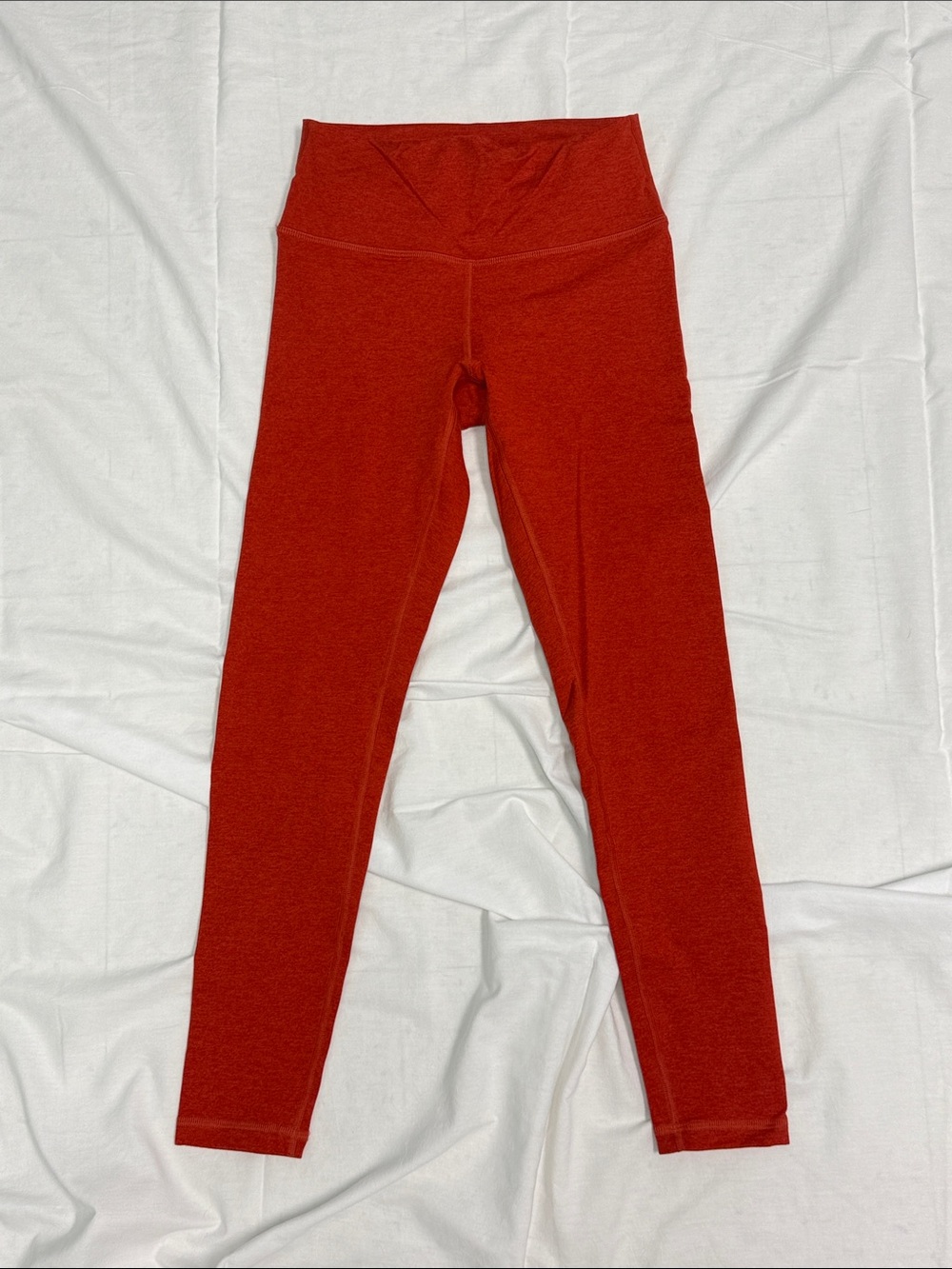 Fleo Heather “fire” Red Leggings sz small
